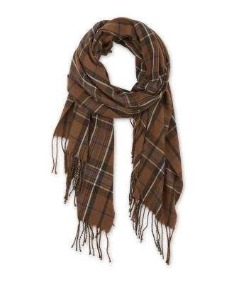 Taylor Plaid Scarf - Brown
